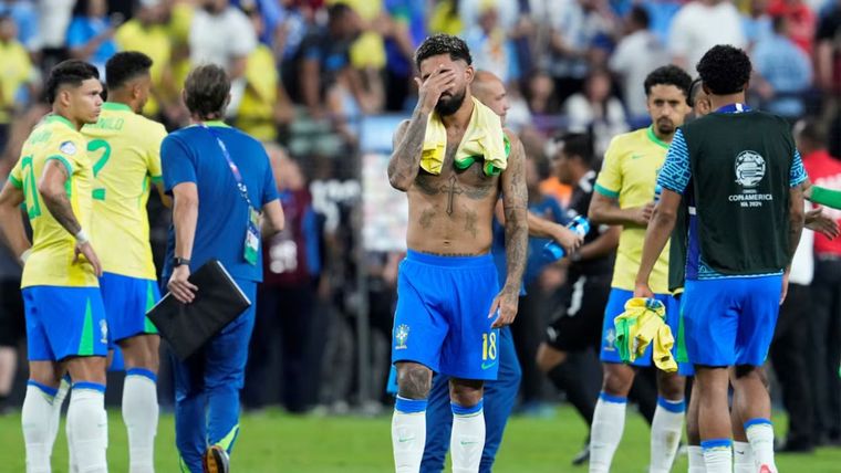 Brasil se despidió de la Copa tras perder ante Uruguay. Foto: EFE
