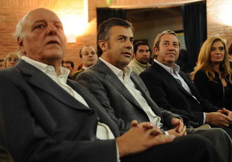 Jaliff, Cornejo, Cobos y Montero. El vice no participa de la rosca. Foto: Pachy Reynoso/MDZ