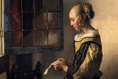 Muchacha leyendo una carta en la ventana abierta, Johannes Vermeer, 1657-59. Detalle. Foto: GEMÄLDEGALERIE ALTE MEISTER Foto: GEMÄLDEGALERIE ALTE MEISTER