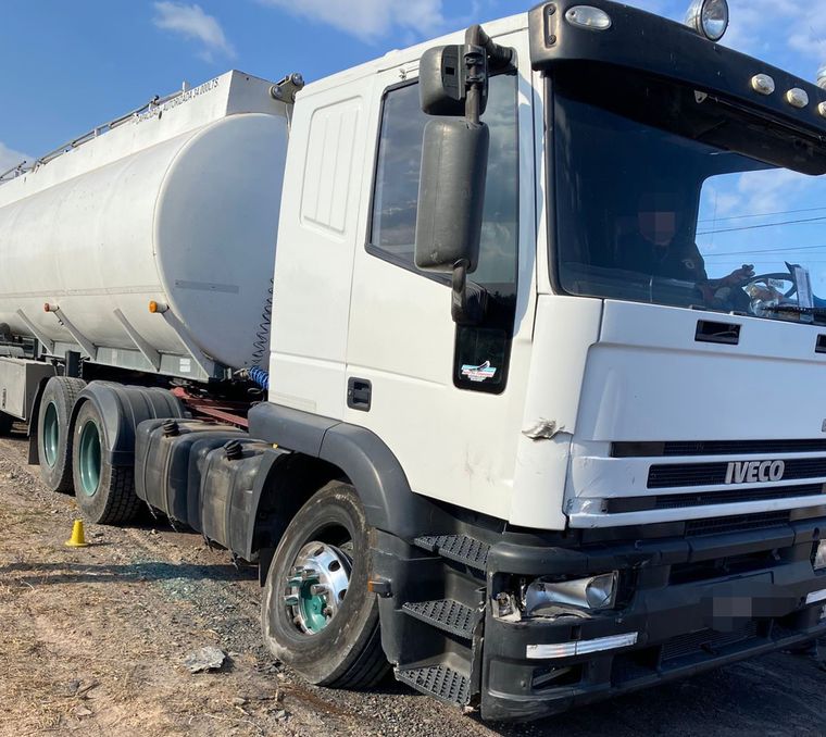 El camión Iveco que protagonizó el accidente fatal. El camión Iveco que protagonizó el accidente fatal.