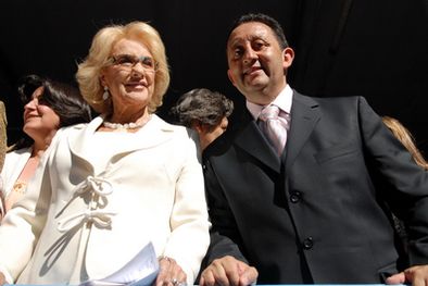 MDZol | Mirtha junto a Jaque en la Vendimia. Hoy se vieron otra vez. Foto: Nacho Gaffuri / MDZ