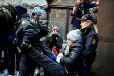 Greta, otra vez detenida. Foto: Afp.