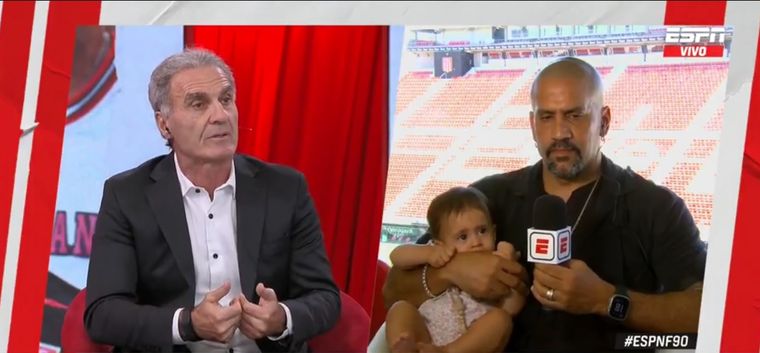 Oscar Ruggeri se mostró en contra de la actitud de los jugadores de Estudiantes y Verón salió al cruce. Foto: captura de TV.&nbsp;