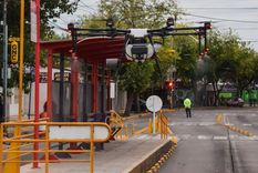 La prueba piloto se realizó en una parada de micro de San Martín y Tiburcio Benegas de Godoy Cruz