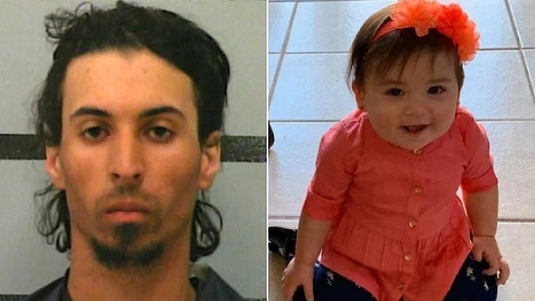 Trevor Rowe y Marion Montoya, la bebé asesinada