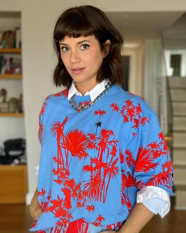 ¡Para imitar! Griselda Siciliani armó un look muy moderno con zapatillas Foto: Instagram