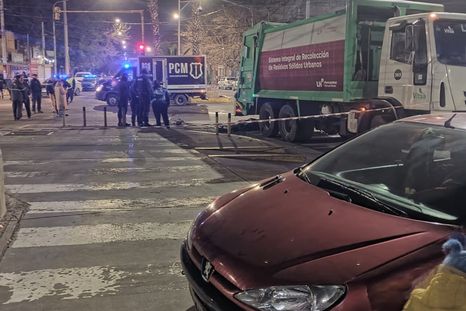 La escena del accidente. Foto: Ministerio de Seguridad La escena del accidente. Foto: Ministerio de Seguridad