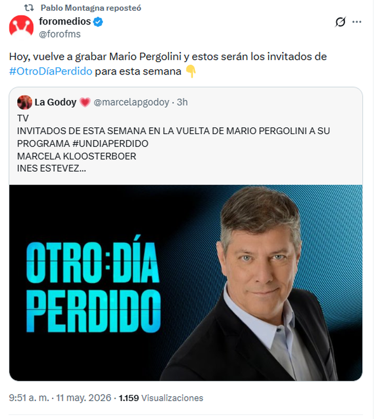 Mario Pergolini vuelve a la pantalla de El Trece. Mario Pergolini vuelve a la pantalla de El Trece. 