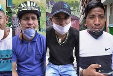 Unos 2.000 migrantes venezolanos volvieron a su país. Otros, como estos cuatro que van a pie, están en camino.