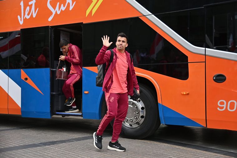 Ilustrativa de la llegada de River a Santiago. Foto: @RiverPlate