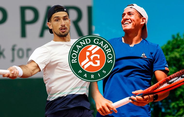 Cachín y Báez. Cachín y Báez pasaron de ronda en Roland Garros.
