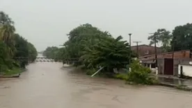 Así quedó la ciudad de Goiana tras el temporal.