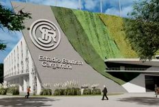 Una imagen del video que se filtró con la animación de cómo quedaría el nuevo estadio Bautista Gargantini, de Independiente Rivadavia. Una imagen del video que se filtró con la animación de cómo quedaría el nuevo estadio Bautista Gargantini, de Independiente Rivadavia.