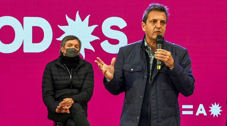 Sergio Massa y Máximo Kirchner estarán hoy en Chubut mientras juntan votos para el FMI. Foto: Prensa Diputados