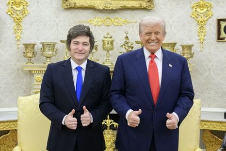Trump y Milei en la Casa Blanca Trump y Milei en la Casa Blanca