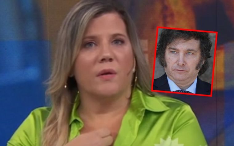 Dominique Metzer le llamó la atención a Javier Milei. Foto: Captura TV