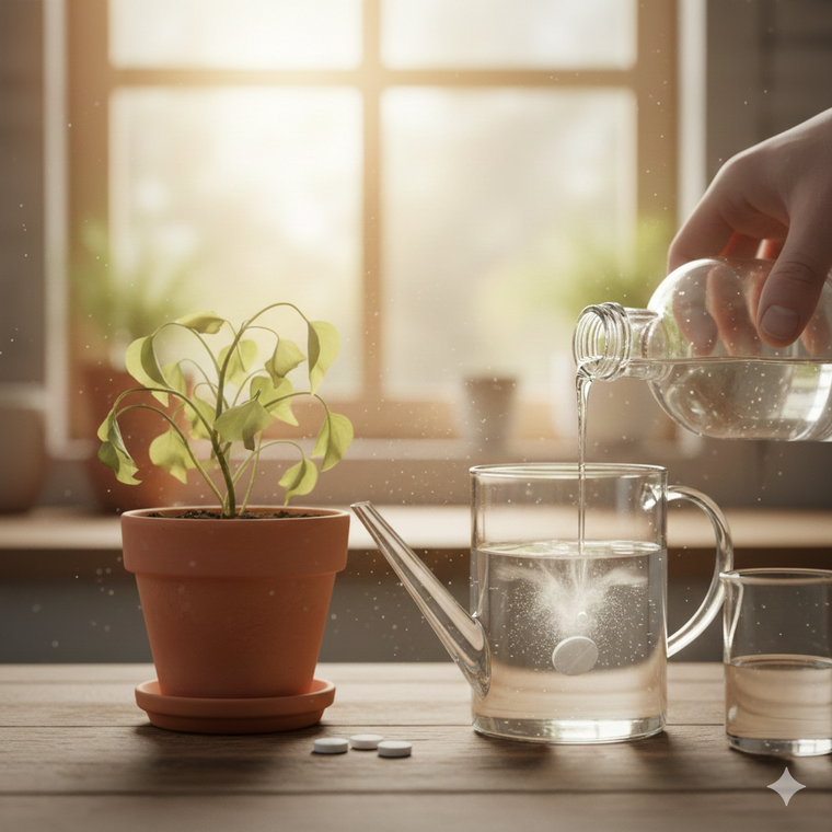 La solución para las plantas. Fuente: IA Gemini.