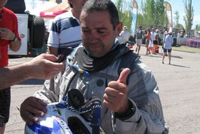 MDZol | La Fuente, al momento de ingresar al vivac en San Rafael.