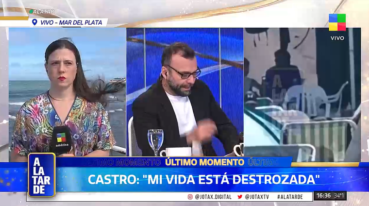 Luciano Castro está destrozado. Luciano Castro está destrozado. 