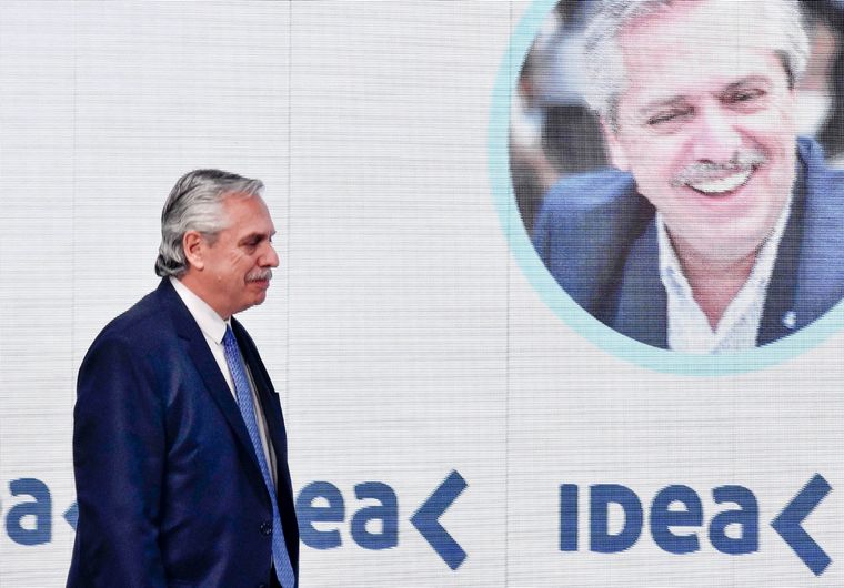 El presidente Alberto Fernández expuso en el Coloquio IDEA en Mar del Plata Foto: Noticias Argentinas