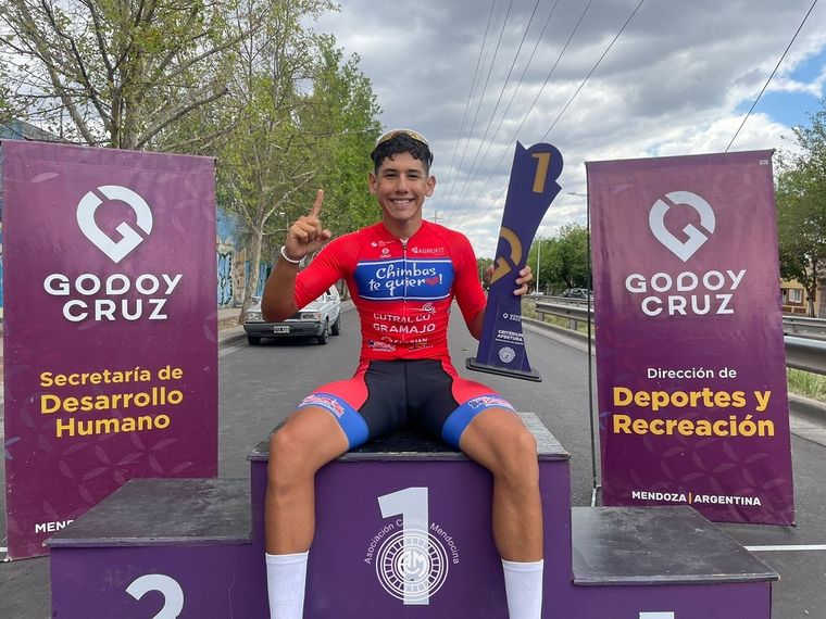 Oropel cantó victoria en Godoy Cruz Foto: Prensa Asociación Ciclista Mendocina