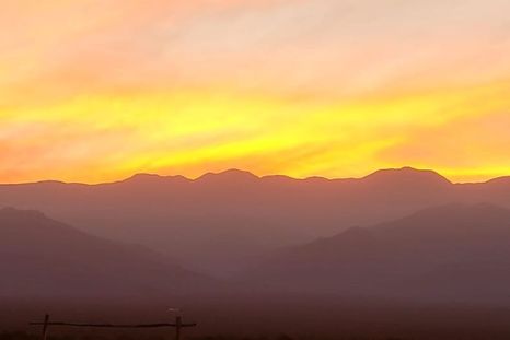 Atardecer en Canota, Las Heras. Foto: @gema.gallardo.a