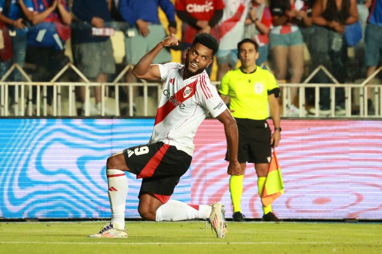 Borja fue la figura de River en el triunfo ante la U de Chile. Foto: Fotobaires