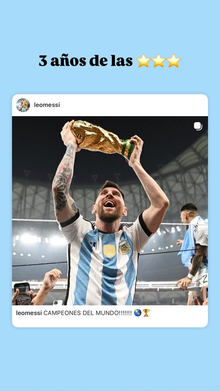 Lionel Messi recordó el Mundial de Qatar 2022. Lionel Messi recordó el Mundial de Qatar 2022.