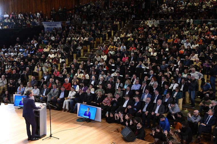 Massa defendió a la educación pública y se expresó a favor de aumentar la inversión en ese sector Foto: Prensa Ministerio de Economía
