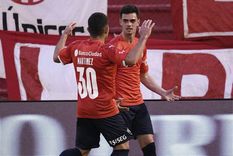 Soñora celebra el tanto del triunfo. Foto: @Independiente Soñora celebra el tanto del triunfo. Foto: @Independiente