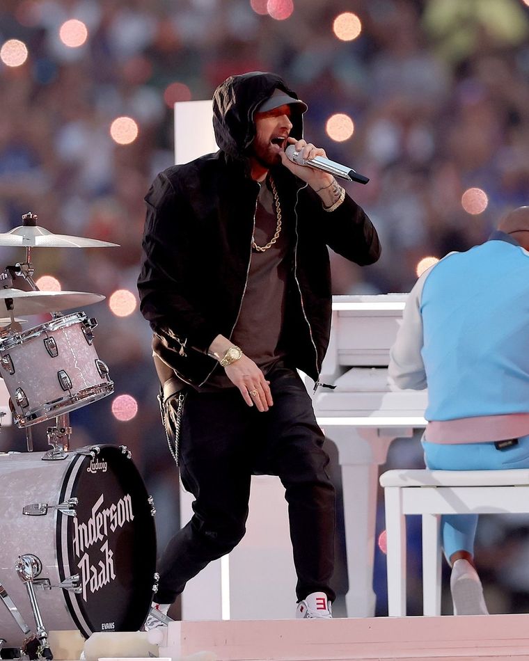 Eminem se lució en el show de medio tiempo.
