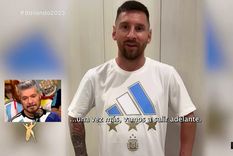 Lionel Messi le envió un saludo a Marcelo Tinelli. Foto: Captura de pantalla Youtube América TV.
