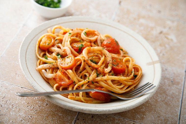 Receta de pasta con calamares: simple, elegante y deliciosa.