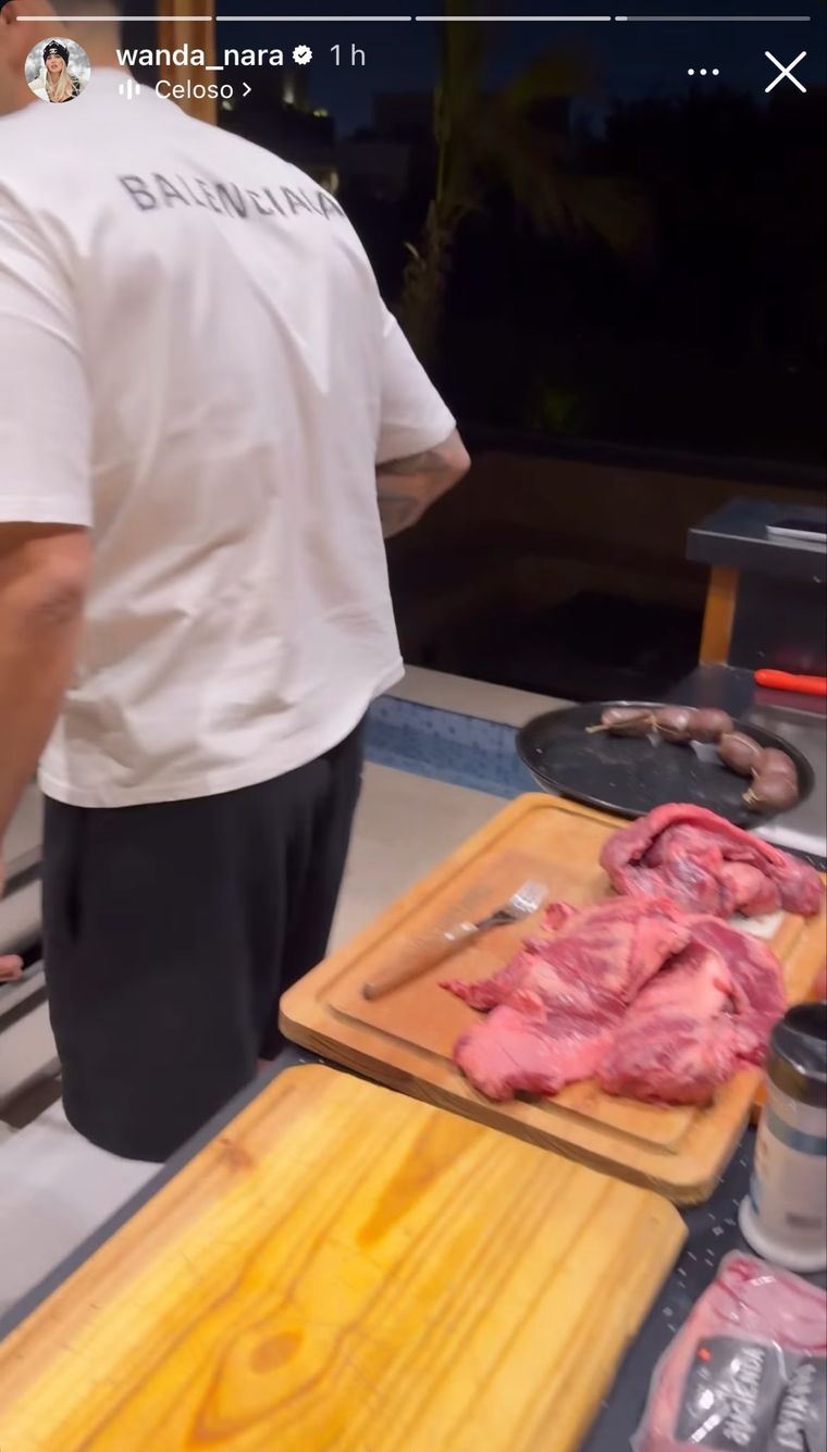 Wanda Nara junto a Martín Migueles. Foto: captura de video Instagram/ @wanda_nara. Wanda Nara junto a Martín Migueles. Foto: captura de video Instagram/ @wanda_nara. 