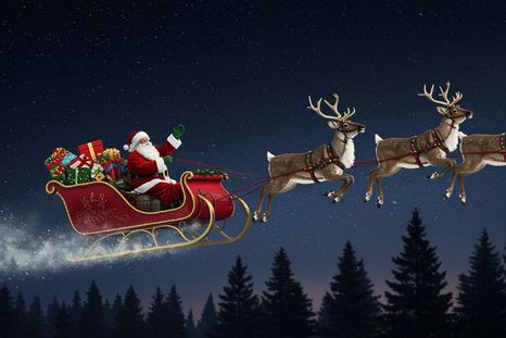 Papá Noel ya salió del Polo Norte. Papá Noel ya salió del Polo Norte.