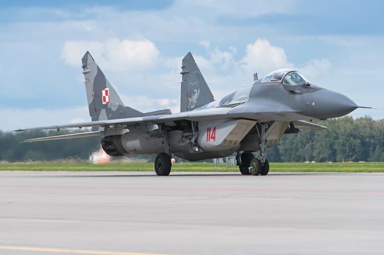 Fulcrum es el nombre en clave que le da la OTAN al Mikoyan MiG-29 Foto: shutterstock.com