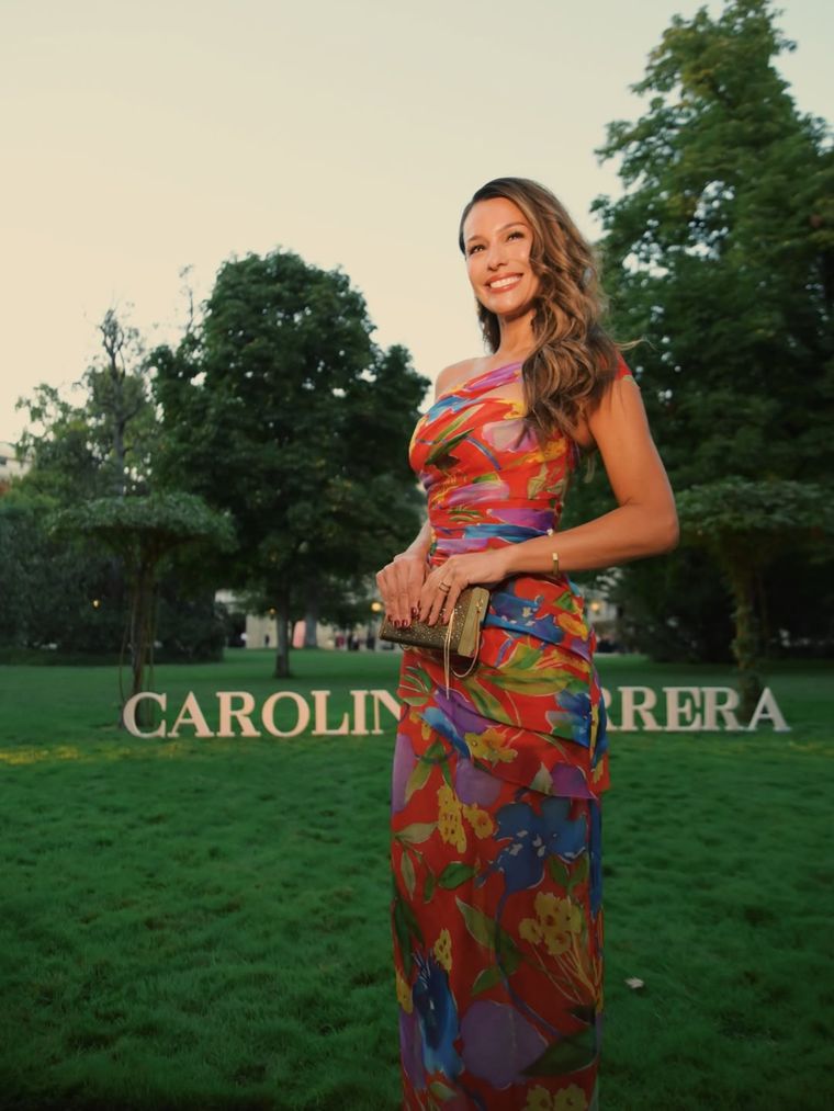 Pampita, modelo y conductora.