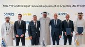 Firma del acuerdo por la exportación de GNL gas entre YPF ENI y XRG Firma del acuerdo por la exportación de GNL gas entre YPF ENI y XRG
