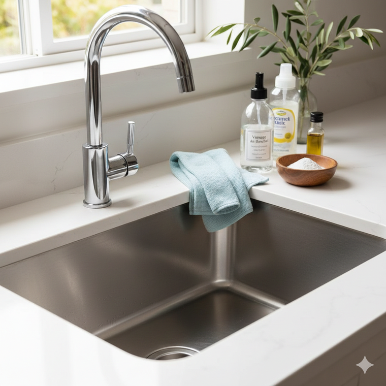 La bacha quedará impecable. Fuente: IA Gemini.