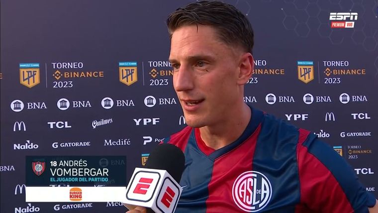 Vombergar y una exigente sentencia tras el triunfo de San Lorenzo.