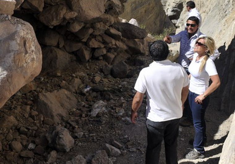 Los cuerpos estarían en el sector uno de la grieta. Foto: Nacho Gaffuri / MDZ