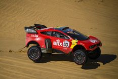 El Hunter de Terranova vuela en las dunas. Foto: BRX Media El Hunter de Terranova vuela en las dunas. Foto: BRX Media