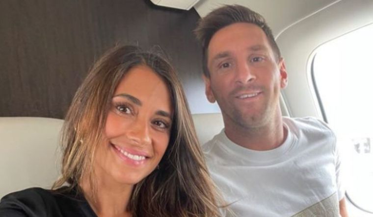 Antonela Roccuzzo y Lionel Messi