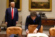 Javier Milei se reunió con Donald Trump.