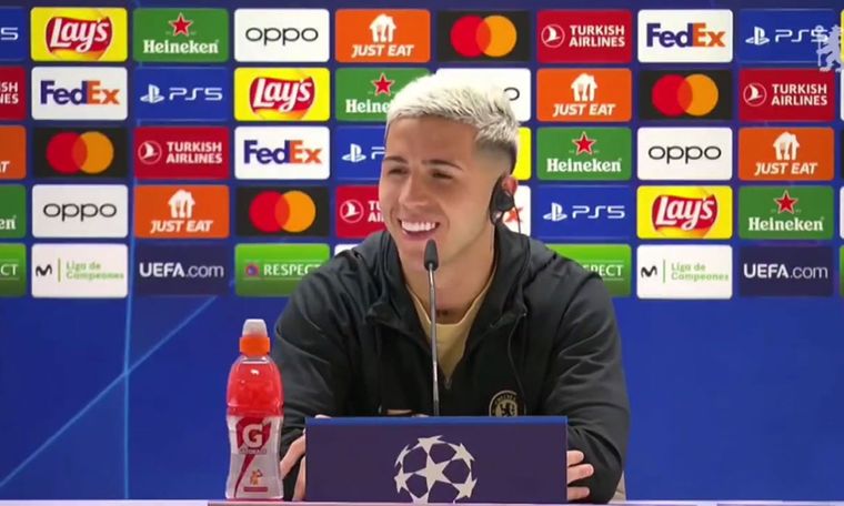 Enzo Fernández habló sobre jugar en el Bernabéu en conferencia de prensa.