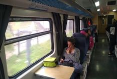 Tiempo en el tren de Mendoza a Buenos Aires. Foto: Gentileza