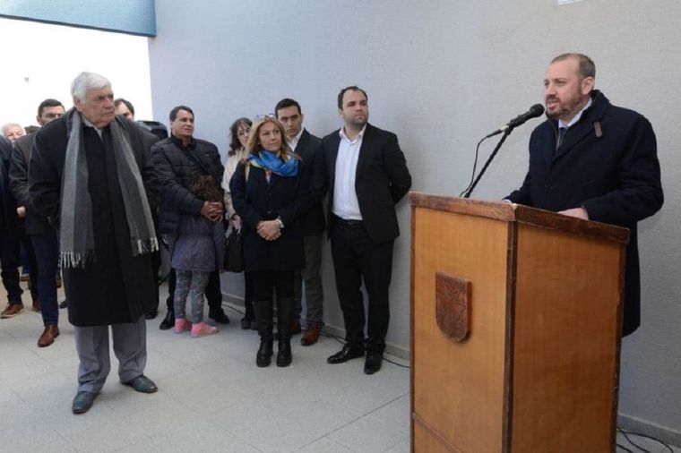 El intendente Bodlovic en un acto. Foto: Twitter @Julioac13