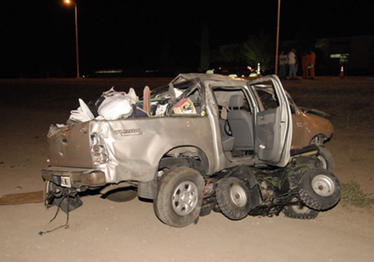 Vehículo en el cual se trasladaba la menor. Foto: Nacho Gaffuri / MDZ