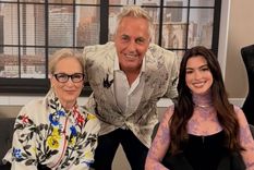 Marley junto a Meryl Streep y Anne Hathaway. Marley junto a Meryl Streep y Anne Hathaway.