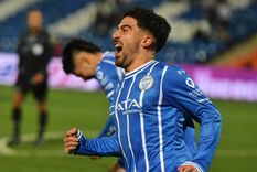 Poggi, con la boca llena de gol Foto: Santiago Tagua -MDZ Poggi, con la boca llena de gol Foto: Santiago Tagua -MDZ